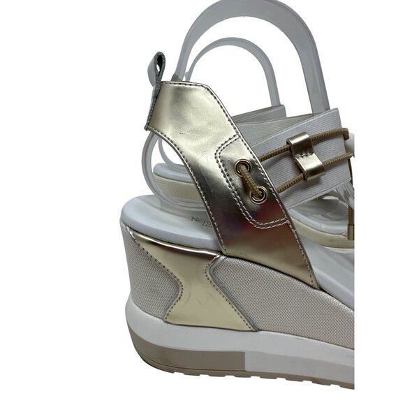 NeroGiardini Bungee Platform Wedge Sandal Size 40 US 10 - Picture 2 of 14
